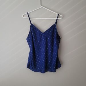 Lucky Brand, Blue with White Stars Cami Top - M